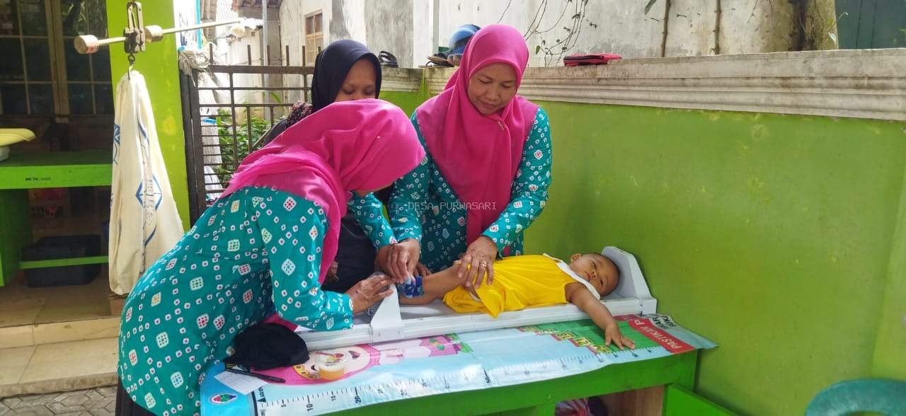 Kegiatan Posyandu Balita Desa Purwasari Bulan September